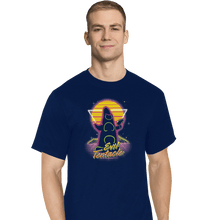 Load image into Gallery viewer, Shirts T-Shirts, Tall / Large / Navy Retro Evil Tentacle
