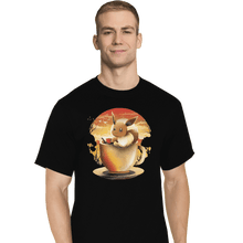 Load image into Gallery viewer, Shirts T-Shirts, Tall / Large / Black Eevee Tea
