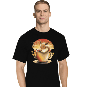 Shirts T-Shirts, Tall / Large / Black Eevee Tea