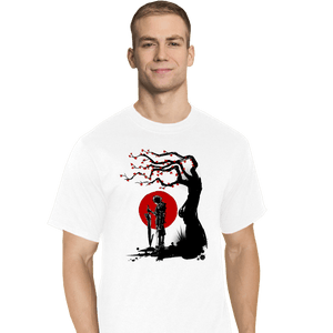 Shirts T-Shirts, Tall / Large / White Red Sun In Zanarkland