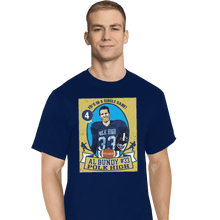 Load image into Gallery viewer, Shirts T-Shirts, Tall / Large / Navy Al Bundy Trading Card
