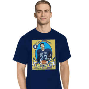 Shirts T-Shirts, Tall / Large / Navy Al Bundy Trading Card