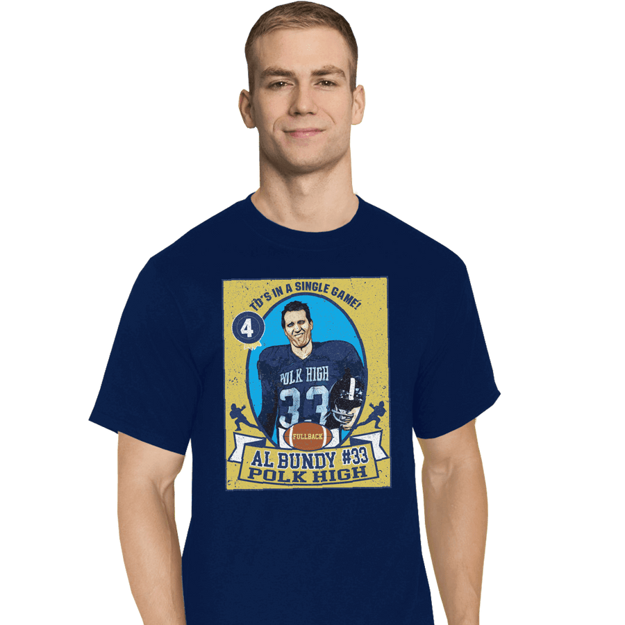 Shirts T-Shirts, Tall / Large / Navy Al Bundy Trading Card