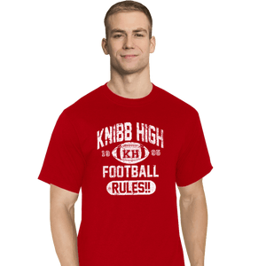 Shirts T-Shirts, Tall / Large / Red Knibb High Football Rules