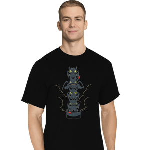 Shirts T-Shirts, Tall / Large / Black Dragon Mood Totem