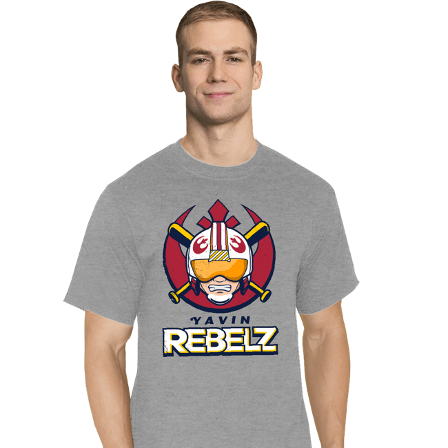 Daily_Deal_Shirts T-Shirts, Tall / Large / Sports Grey Go Rebelz