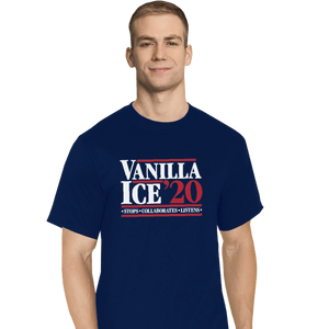 Shirts T-Shirts, Tall / Large / Navy Vanilla Ice 20