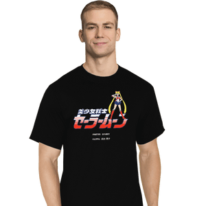 Shirts T-Shirts, Tall / Large / Black Sailor Pixels