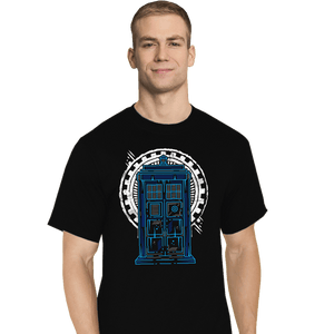 Shirts T-Shirts, Tall / Large / Black Doctor Time and Space