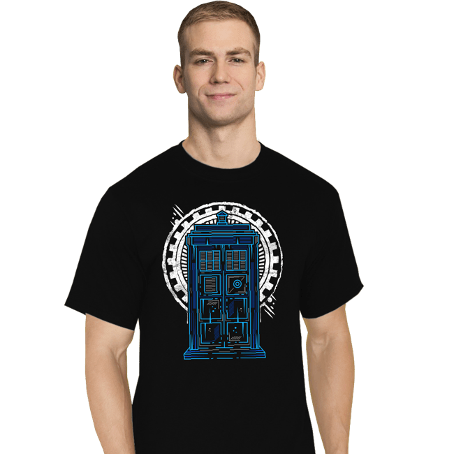 Shirts T-Shirts, Tall / Large / Black Doctor Time and Space