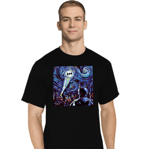 Daily_Deal_Shirts T-Shirts, Tall / Large / Black Van Gogh Never Saved Gotham