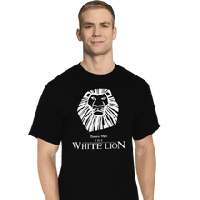 Load image into Gallery viewer, Shirts T-Shirts, Tall / Large / Black White Lion
