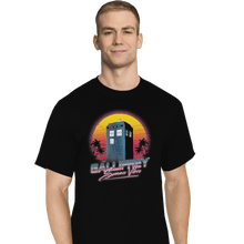 Load image into Gallery viewer, Shirts T-Shirts, Tall / Large / Black Gallifrey Summer Vibes
