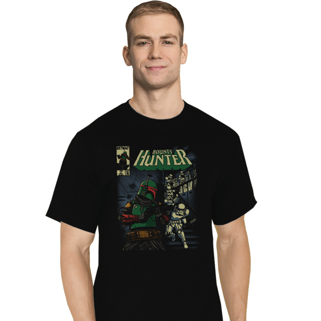 Daily_Deal_Shirts T-Shirts, Tall / Large / Black Bounty Hunter Comic