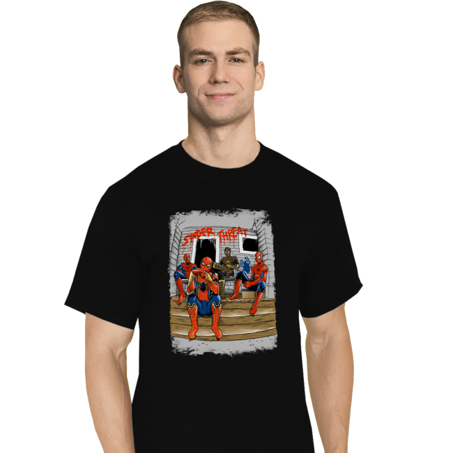 Daily_Deal_Shirts T-Shirts, Tall / Large / Black Spider Threat