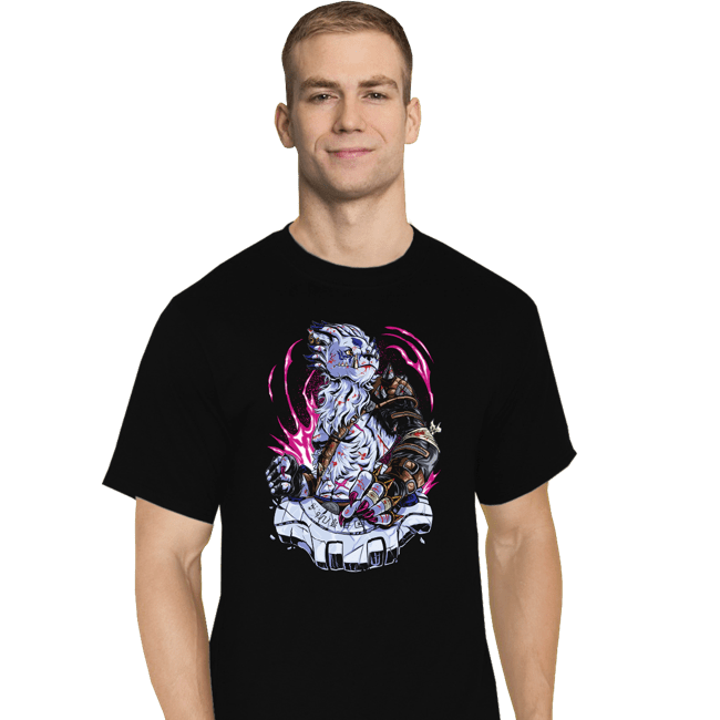 Daily_Deal_Shirts T-Shirts, Tall / Large / Black Battle Weregarurumon
