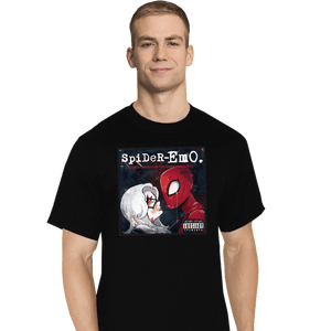 Secret_Shirts T-Shirts, Tall / Large / Black Spider-emo