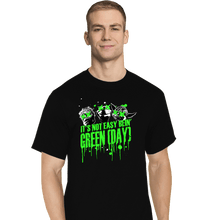 Load image into Gallery viewer, Shirts T-Shirts, Tall / Large / Black It&#39;s Not Easy Bein&#39; Green
