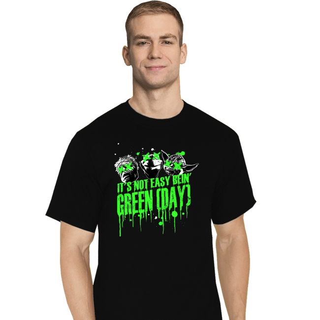 Shirts T-Shirts, Tall / Large / Black It's Not Easy Bein' Green