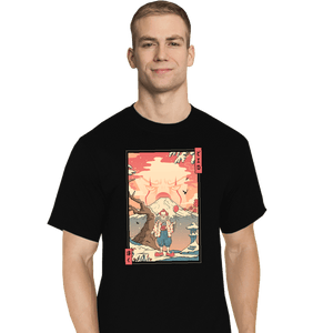 Secret_Shirts T-Shirts, Tall / Large / Black Floating Nightmare Ukiyo-e