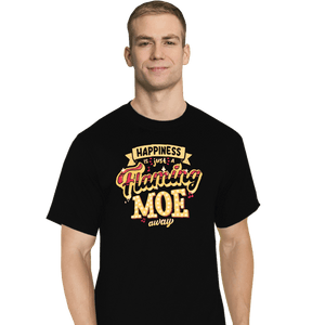 Daily_Deal_Shirts T-Shirts, Tall / Large / Black Just A Flaming Moe Away