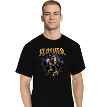 Load image into Gallery viewer, Daily_Deal_Shirts T-Shirts, Tall / Large / Black Wolf Slasher
