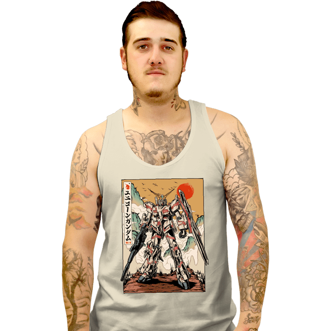 Daily_Deal_Shirts Tank Top, Unisex / Small / White The Unicorn Gundam