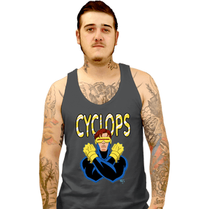 Daily_Deal_Shirts Tank Top, Unisex / Small / Charcoal Cyclops 97