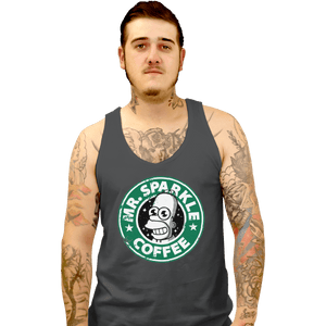 Shirts Tank Top, Unisex / Small / Charcoal Mr. Sparkle Coffee