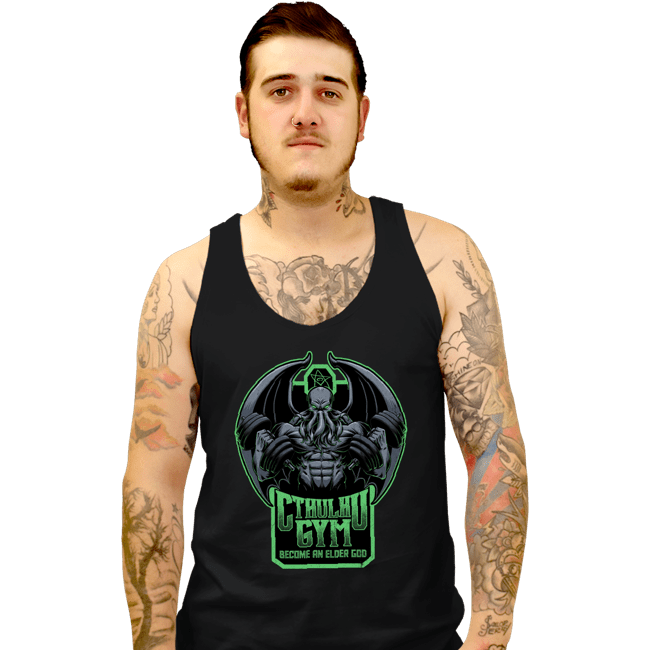 Daily_Deal_Shirts Tank Top, Unisex / Small / Black Cthulhu Gym