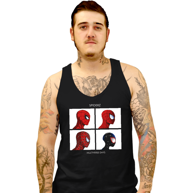 Shirts Tank Top, Unisex / Small / Black Spiderz