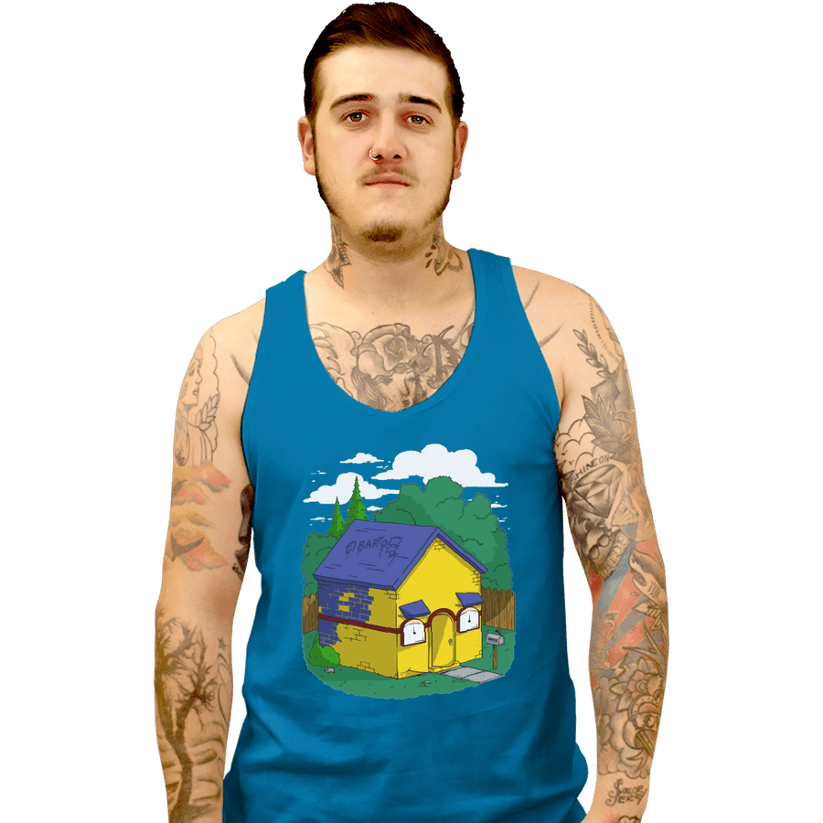 Shirts Tank Top, Unisex / Small / Sapphire Mil House