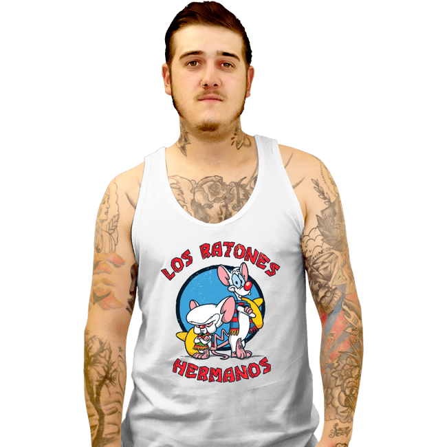 Daily_Deal_Shirts Tank Top, Unisex / Small / White Los Ratones Hermanos