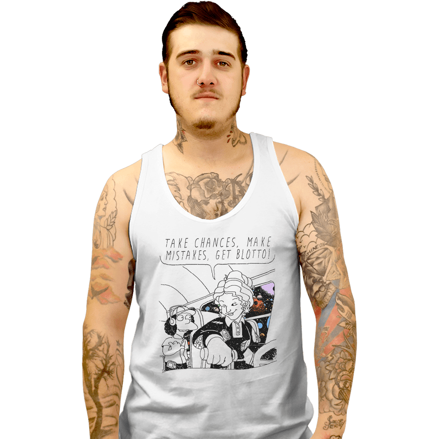 Shirts Tank Top, Unisex / Small / White Make Mistakes Get Blotto