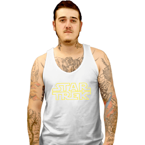 Shirts Tank Top, Unisex / Small / White Star Trek Logo
