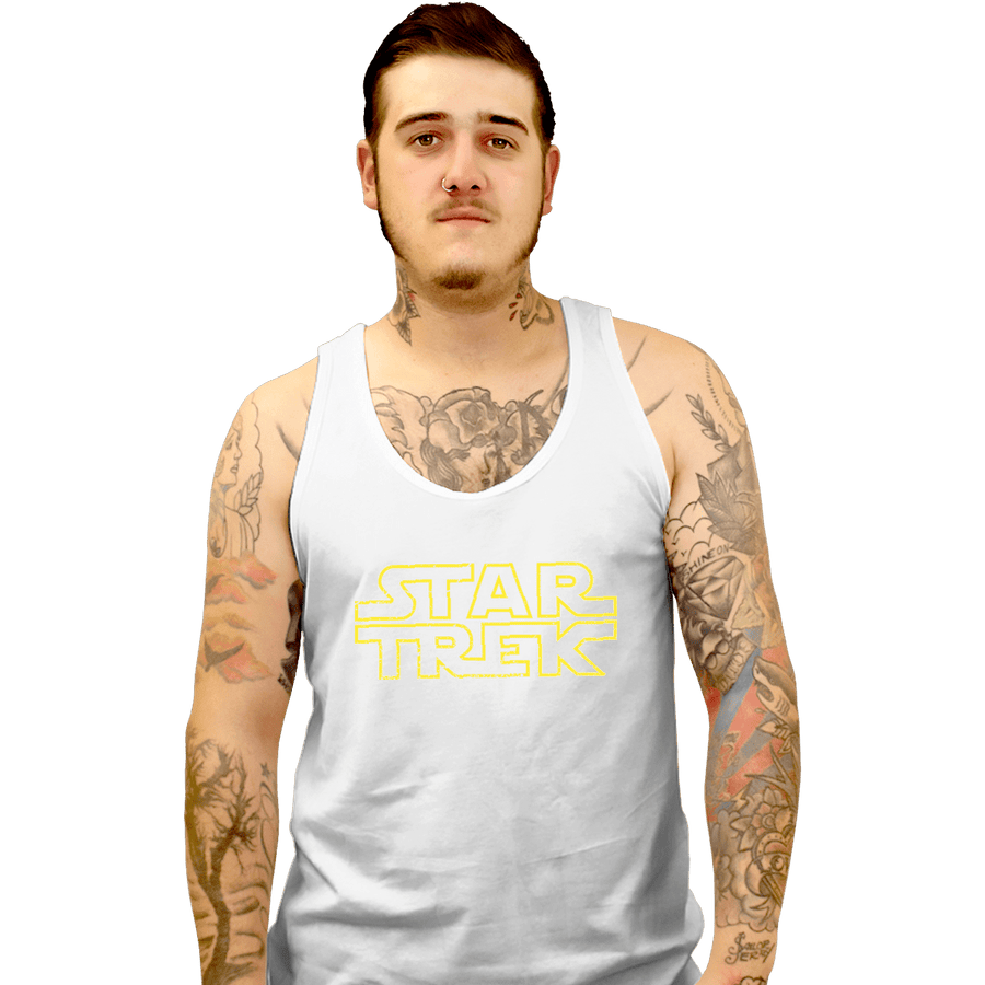 Shirts Tank Top, Unisex / Small / White Star Trek Logo