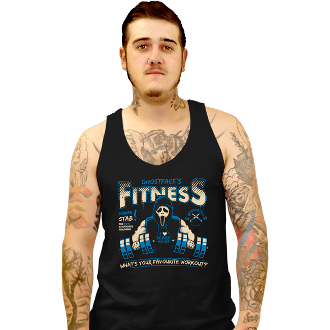 Secret_Shirts Tank Top, Unisex / Small / Black Ghostface's Fitness