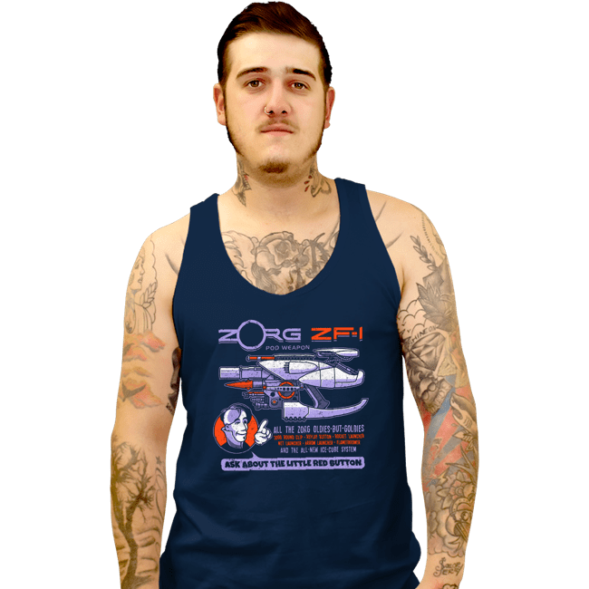 Secret_Shirts Tank Top, Unisex / Small / Navy Ask About the Little Red Button