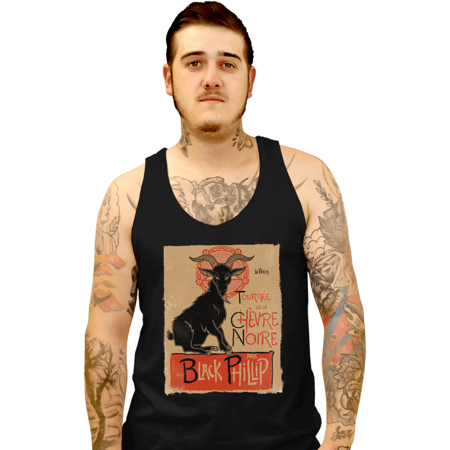 Shirts Tank Top, Unisex / Small / Black Black Goat Tour