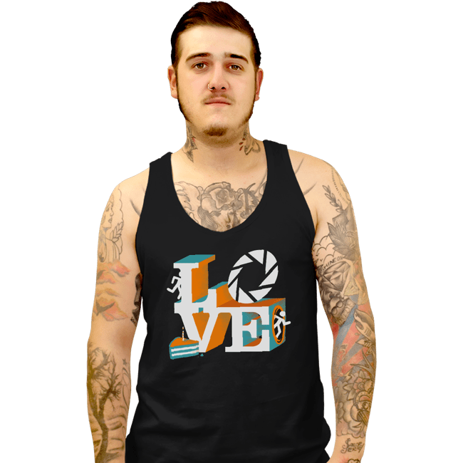 Shirts Tank Top, Unisex / Small / Black Love Portal