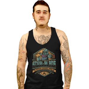 Daily_Deal_Shirts Tank Top, Unisex / Small / Black Steel Blade Lager