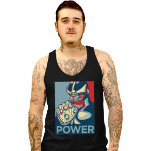 Shirts Tank Top, Unisex / Small / Black Power