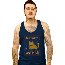 Load image into Gallery viewer, Daily_Deal_Shirts Tank Top, Unisex / Small / Navy Meowy Catmas

