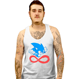 Daily_Deal_Shirts Tank Top, Unisex / Small / White Fastest Hedgehog