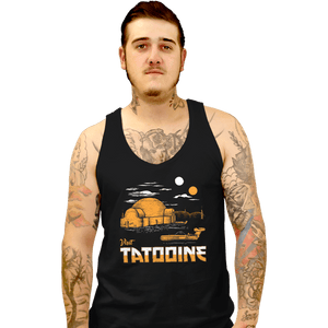 Shirts Tank Top, Unisex / Small / Black Vintage Visit Tatooine