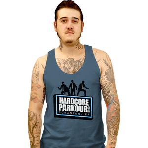Shirts Tank Top, Unisex / Small / Indigo Blue Hardcore Parkour Club