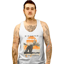 Load image into Gallery viewer, Shirts Tank Top, Unisex / Small / White Visit Wakanda
