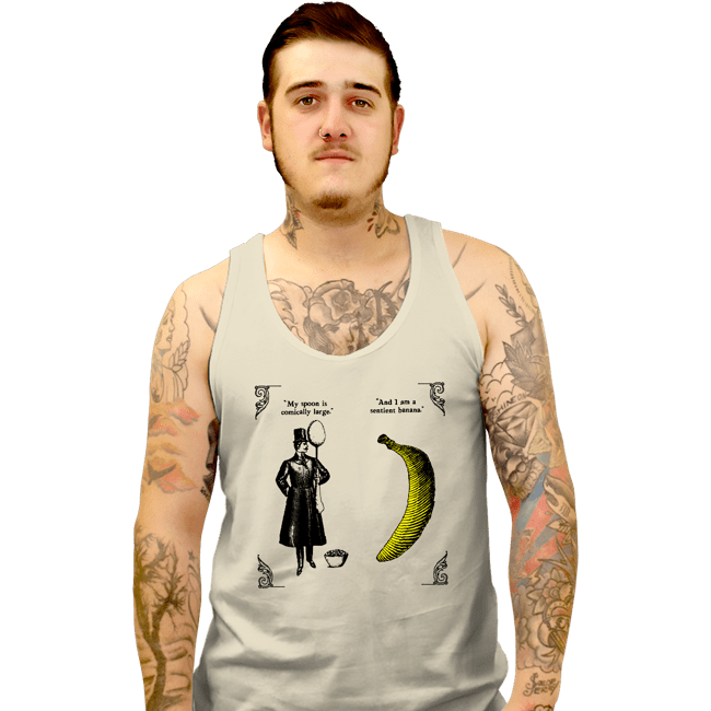 Shirts Tank Top, Unisex / Small / White The Olde Joke Of A Big Spoon And A Banana