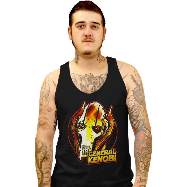 Daily_Deal_Shirts Tank Top, Unisex / Small / Black General Kenobi Meme