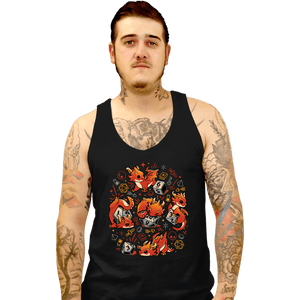 Daily_Deal_Shirts Tank Top, Unisex / Small / Black Tiny Dragon Dice